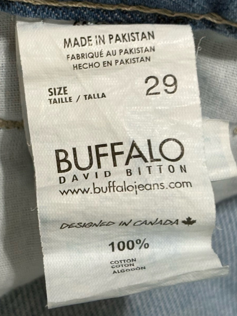 Buffalo David Bitton High Rise Bootcut Jeans - Size 29x32 100% Cotton Denim - Picture 2 of 9